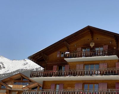 Exterior of a chalet in Verbier centre