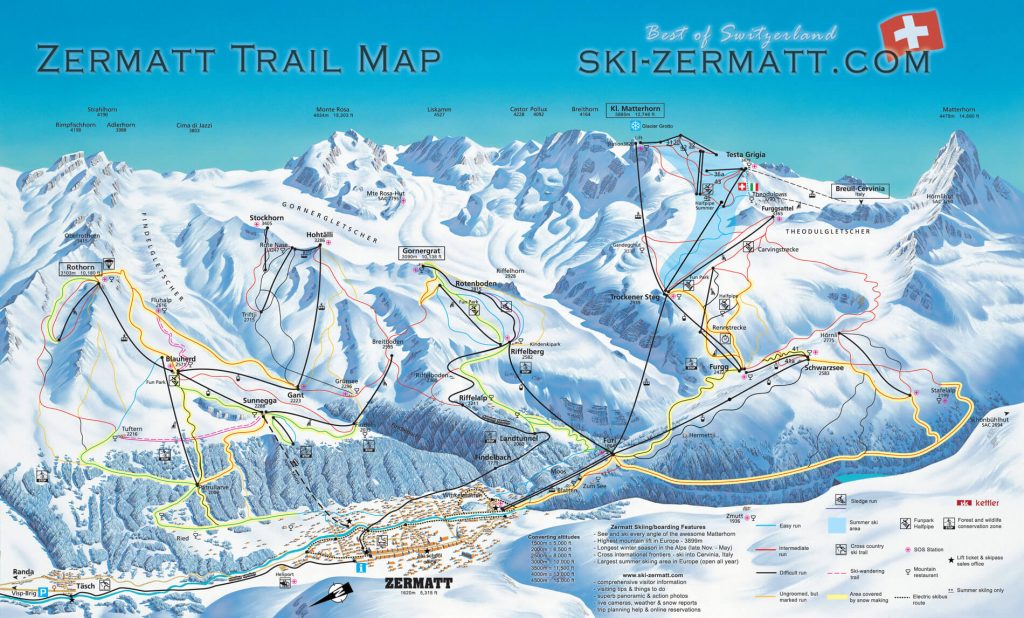Zermatt Trail Map